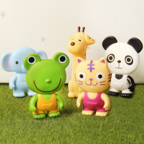 Japanese Toyroyal Royal family pinching toys baby baby soft glue animal pinching voice appease doll