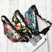 Shoulder Bag Mens Tide brand small bag mens bag shoulder Cross bag Japanese backpack student breast bag womens sports running bag