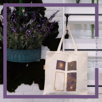  Clean my heart to find light set Original design Original color dark buckle inner pocket canvas bag