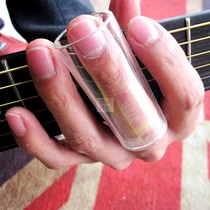 Glass guitar slider Hawaiian guitar finger sleeve Transparent finger sleeve Electric guitar finger sleeve slider