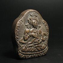 Wipe Buddha statue retro black rub mud wipe Vajra