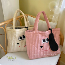 South Korea Ins Moms Bag Large Capacity Mother & Baby Bag Embroidered Pooch Handbag Packed Luggage Cashier Bag Finishing Bag