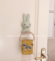 * Fish store * big head rabbit towel rack towel hanging children's towel towel towel free of punching