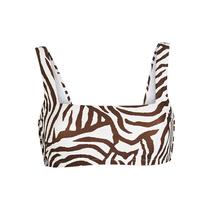 Heidi Klein Zebra Elastic Convex Textured Cloth Bikini Top 2022 New Spring Summer Ladies Luxury