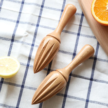 At the beginning of the art manual orange lemon squeezer creative Beech lemon squeezer Cone household juice squeezing tool