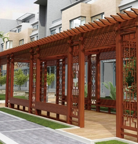 Fengaluminum GDP150 Grape Frame Courtyard Outdoor Pavilion Promenade Villa Outdoor Gallery Terrace Climbing Rattan Frame Flower Frame