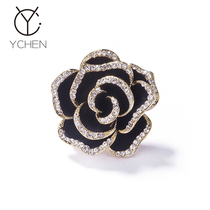 Mothers Day gift small fragrance mountain tea flower high-end breast needle personality chest decoration pin suit accessories