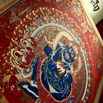 Live special shot Tibet Qinghai Regong Little Thangka box pendant hand-painted life Buddha