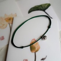Good luck with even summer Horatang Tibetan silver lotus puffy pure handmade stretch foot chain male and female with original new recommendation