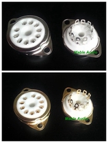 Ceramic 10-foot electronic tube holder GZC10 - C (- G)silver plated gold plated for 6X9 6U9 6AF9 6AB9