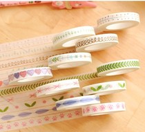 Practical diary Subdivision line and paper tape Handbook frame decoration fresh narrow edge version can write stickers