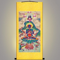 Face burning Taishi ghost King portrait Top of the head Taiyi Tianzun retro statue painting Hanging painting Dojo land and water painting Scroll painting
