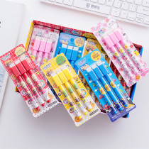 Cartoon erasable whiteboard pen with magnet 3 packs water-based big head notepaper pen Childrens student whiteboard graffiti pen