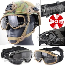 American SI Ballistic Goggle fan defogging field Guard Tactical goggles riding sports goggles