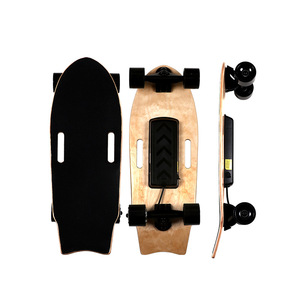 圃梓电动四轮小鱼板四轮滑板代步工具可充电鱼板单翘电动滑板车批