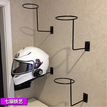 Motorcycle helmet display rack hat helmet upper wall hanging men and women helmet storage rack hat holder shelf