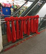 Awards and commendation safflower wedding car red silk satin big red flower ball big red flower hydrangea big red flower ball