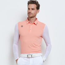 Golf Apparel Male Ice Silk Sunscreen Long Sleeve T-shirt Summer Outdoor Quick Dry Breathable Tracksuit Male Blouse