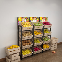 Fruit and vegetable rack Supermarket fruit rack Vegetable rack display rack Fruit shop fruit garden multi-layer wall fresh goods rack 20