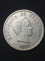 1921 Columbia 50 Cent Silver Coin United States