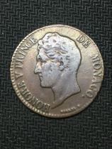 1837 Honoré V 8th Prince of Monaco 5-cent brass coin Rare circulation Good coin collection