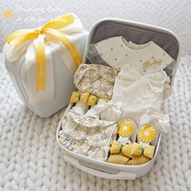 Newborn baby clothes set gift box Foreign princess skirt female baby cotton Full Moon gift 100 days old Autumn
