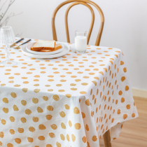 Tablecloth ins cotton linen Japanese bedroom simple hipster pastoral desk table tablecloth Japanese fabric round Nordic
