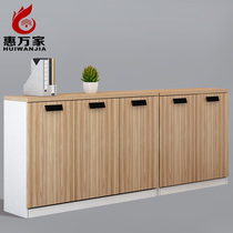 Huiwanjia file cabinet wooden office cabinet short cabinet staff locker office cabinet password cabinet storage cabinet