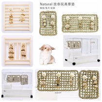 Thorn planet rabbit Chinchilla Dutch pig internal defense grass pad wooden fence grinding claw plate apple wood gnawing string grass rack