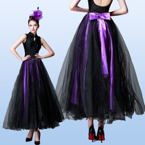 Lan Kwai Fong modern dance Xinjiang dance skirt skirt skirt national standard dance waltz clothing adult womens big dress