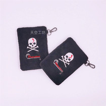 Han Edition Skull Golf Rubber Cloth Towel with Magnet Portable Towel for Men and Women fans