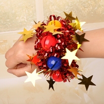June 1 square dance female props dance accessories Bell bracelet group performance wrist flower hand bell performance kindergarten