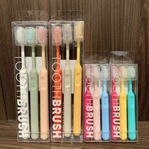 Self-Recommended Ultra Soft Filament NOME Soft Gross Adult Child Imitation Porcelain Handle Smiley Face Candy Color toothbrush