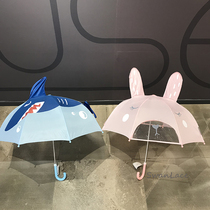 South Korea synchronized SwanLace heart selection three-dimensional cartoon shark children rabbit transparent umbrella