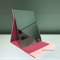 Swanlace Selected girl cherry blossom Powder Folding desktop makeup mirror Portable mirror Large desktop dressing mirror
