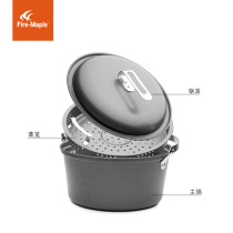 Fire maple hanging steamer outdoor camping team self-driving tour picnic barbecue dinner large hanging pot 9L hot pot large pot steamer