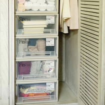 Japan Tianma storage box storage wardrobe storage box drawer type clothes processing box plastic drawer cabinet tenma