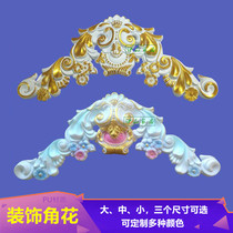 Eurostyle PU corner flower ceiling ceiling background wall Pass border edge frame decoration styling non-stone paste line pvc carved flowers