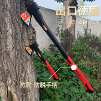 Outdoor multi-functional high carbon steel mountain axe Large demolition fire axe Household logging chopping wood chopping tree town house Car