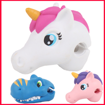 micro Rice High Scooter Anti-collision Accessories scootaheadz Unicorn Dinosaur Shark Horse Animal Head Accessories