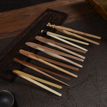 Handmade bamboo kung fu tea clip tea ceremony accessories old bamboo clip handmade Cup clip lid bamboo clip multifunctional tea ceremony clip
