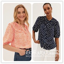 UK 04 22 pint MS womens new sweet and beautiful wave points Slim Comfort 100 Lap Shirt