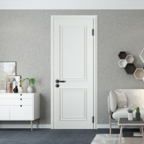 TATA wooden door minimalist indoor door bedroom wooden door solid wood composite paint door silent door JO-018-J TCZ