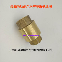 Copper one-way check valve Jiangxin steam generator Jiaxian accessories High temperature anti-return valve check reverse valve