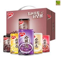 Silver herb good porridge road eight treasure porridge 280g * 12 cans of whole grains barley longan lotus seed black rice porridge old silver dew