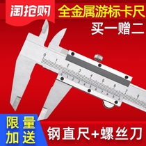Stainless steel vernier caliper high precision mini oil standard digital display 0-150 200 300 500 600mm 1 m