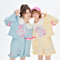 Original Mori Nu Tribe Sweet Girly Style Sweet Salt Four-Piece Set Early Fall New Girlfriend Clothes Autumn