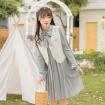 Original Mori Nu Tribal French Set Skirt Two-Piece Small Fresh Age Reduction Girlfriend Dress 2022 New Style