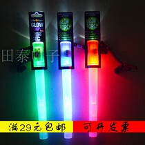 Signal stick LED fluorescent stick Flashlight life-saving whistle Four-in-one outdoor outing luminous stick