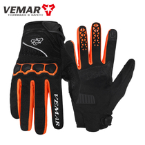  Touch screen riding gloves full finger mens and womens four seasons motorcycle road mountain bike gloves long finger non-slip equipment